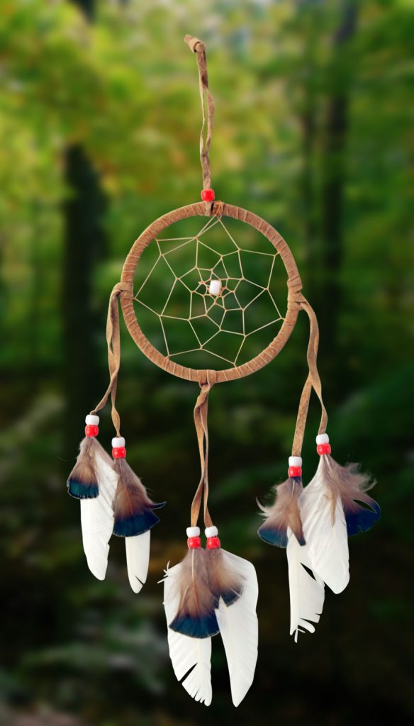 Shows an image of dreamcatcher owg003 on a scenic background